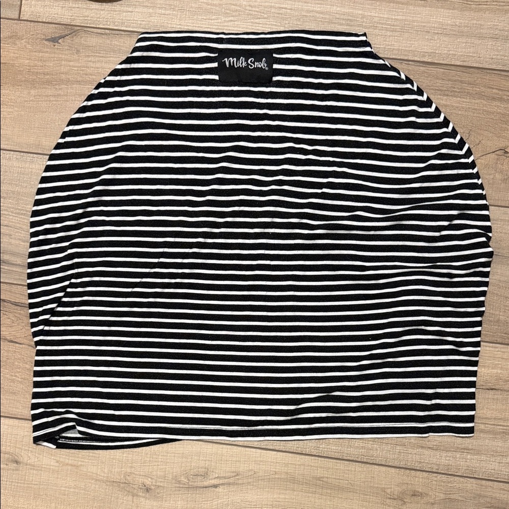 Milk Snob Black & White Striped Nursing Cover / Car Seat Cover